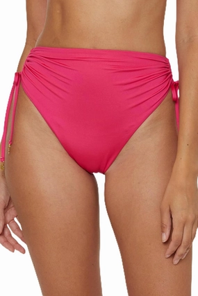 Trina Turk Women's Monaco High Waisted Bikini Bottom, Cheeky Coverage, Swimwear Separates