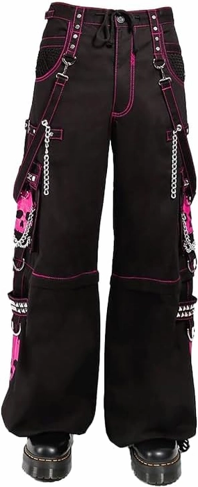 Tripp Super Skull Pants [Black/Pink] (US, Alpha, X-Large, Regular, Regular, Black and Pink)