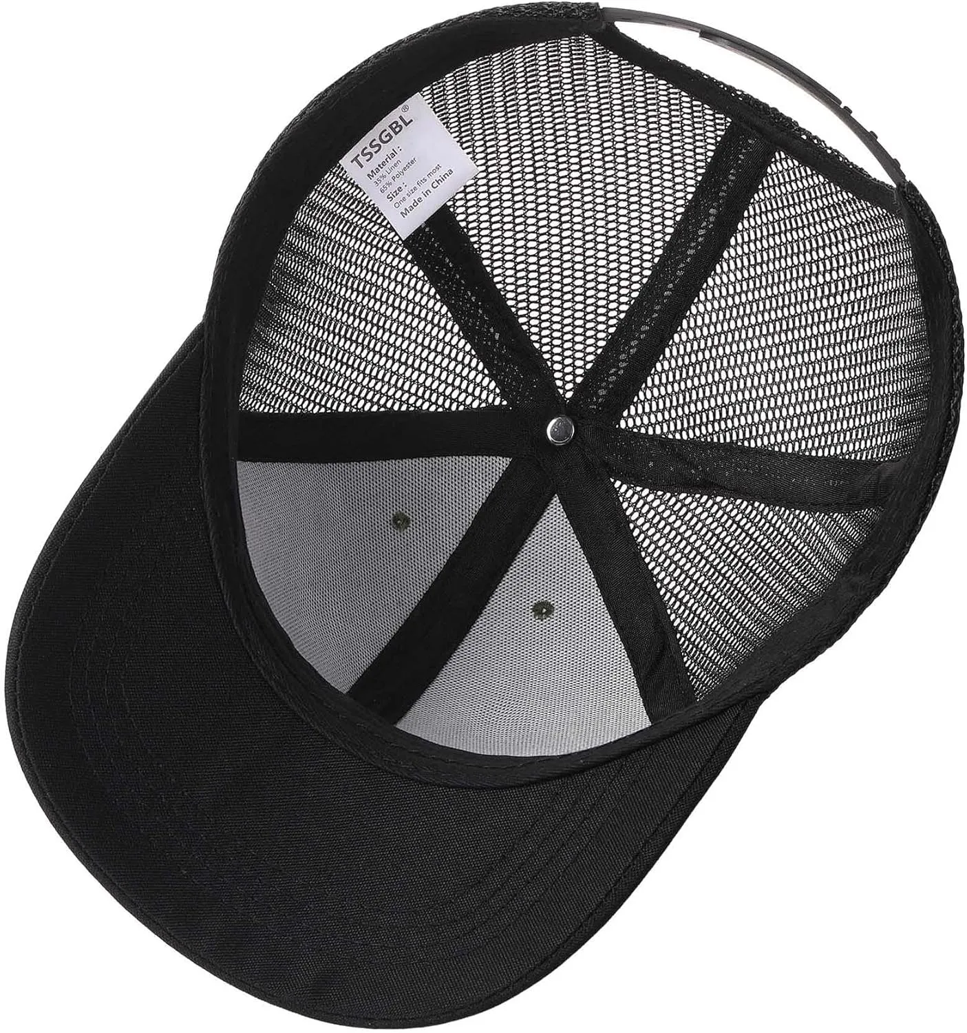 TSSGBL 2 Pack Snapback Trucker Baseball Hats Mesh Back Adjustable Blank Ball Caps for Men Women