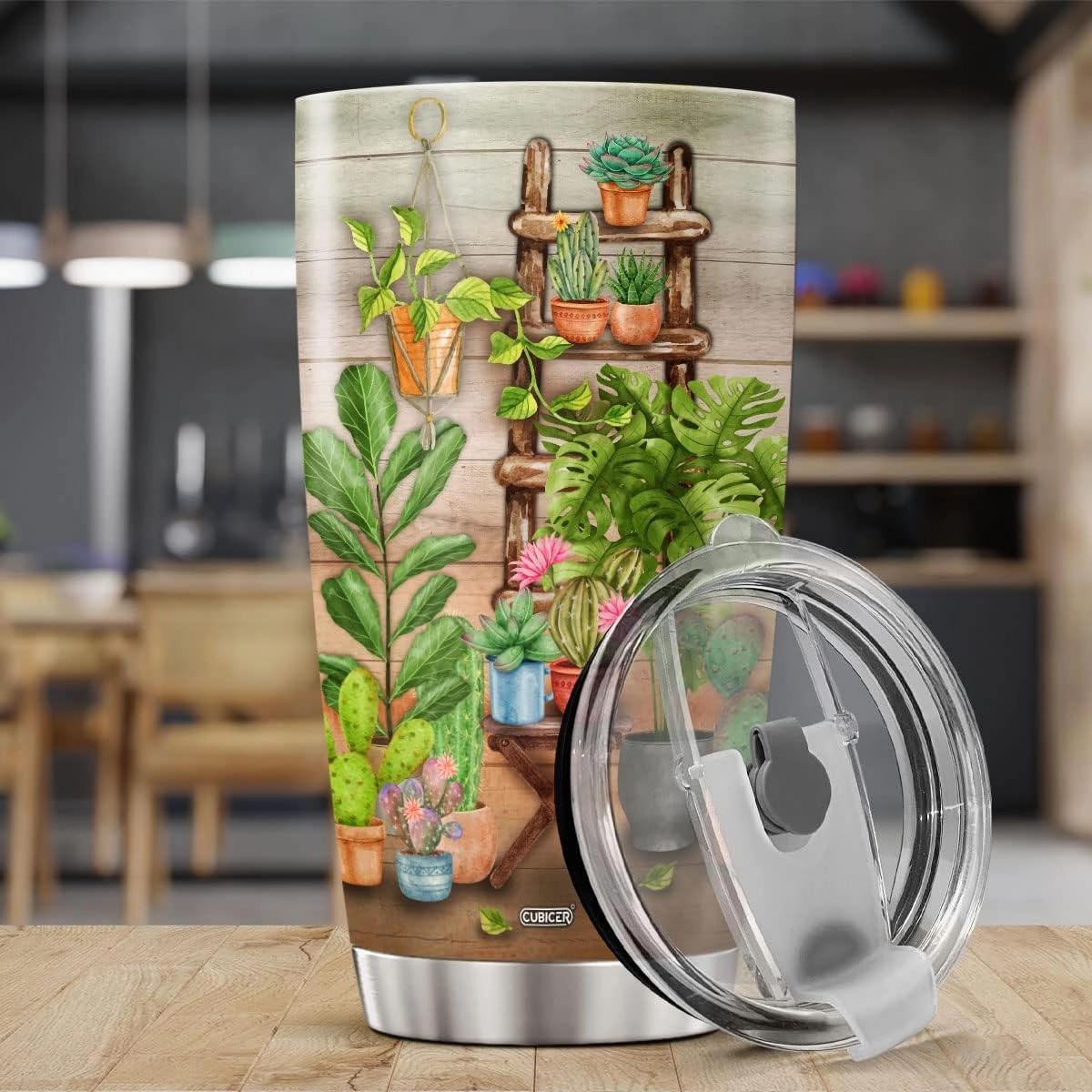 Tumbler With Inspirational Quote Plants 20oz Stainless Steel Vacuum Insulated Coffee Gardening Drinking Glass Botanical Sayings Tea Cups Travel Mugs For Women Girls Kids