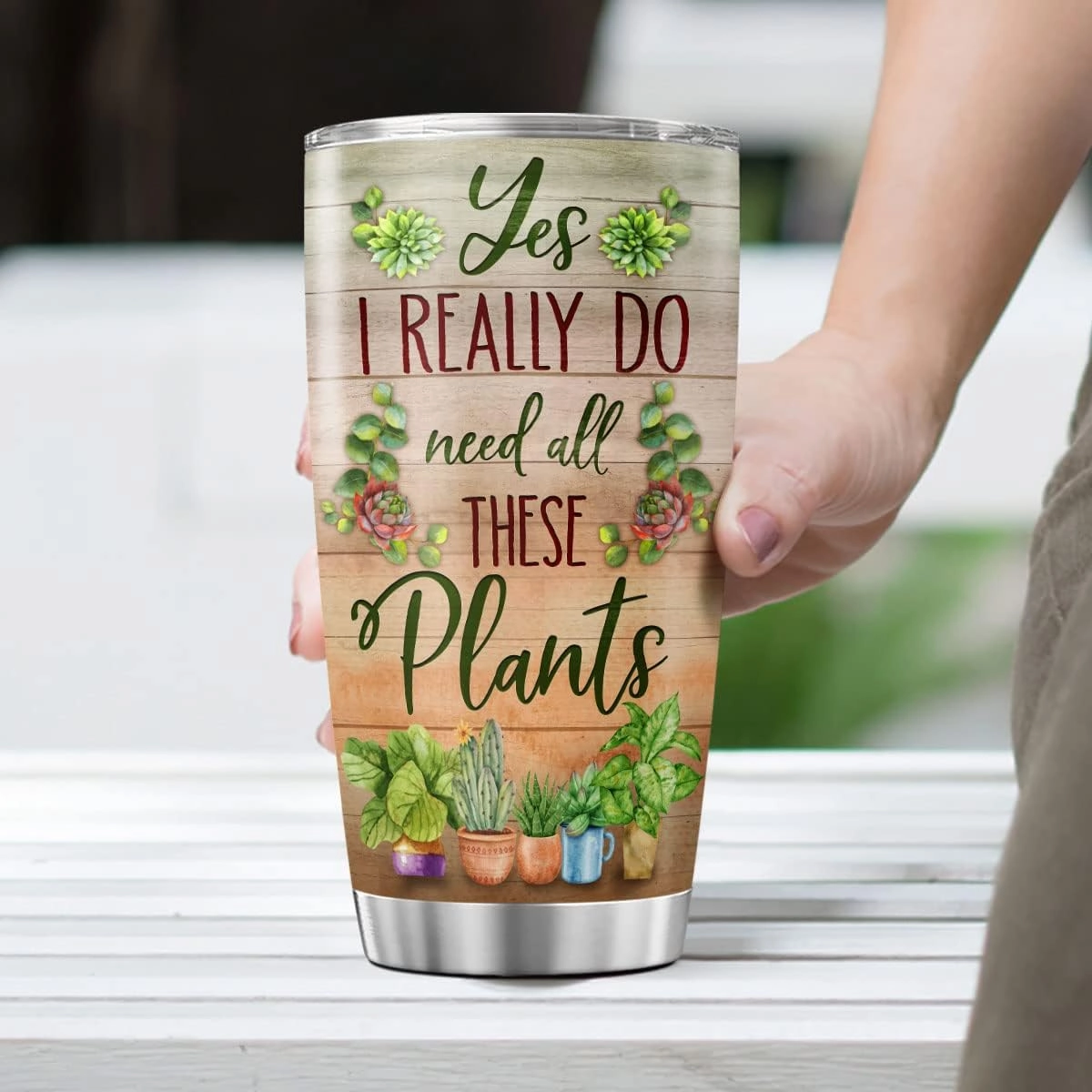 Tumbler With Inspirational Quote Plants 20oz Stainless Steel Vacuum Insulated Coffee Gardening Drinking Glass Botanical Sayings Tea Cups Travel Mugs For Women Girls Kids