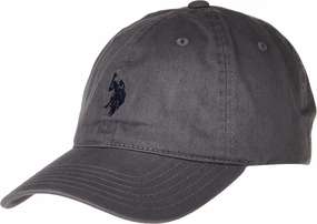 U.S. Polo Assn. Small Polo Pony Logo Baseball Hat, 100% Cotton, Adjustable Cap