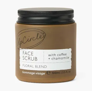 UpCircle Coffee Face Scrub - Floral Blend For Sensitive Skin 3.5oz - Chamomile, Shea Butter, Coconut   Rosehip Oil - Natural, Vegan Face Exfoliator For Soft, Smooth Skin