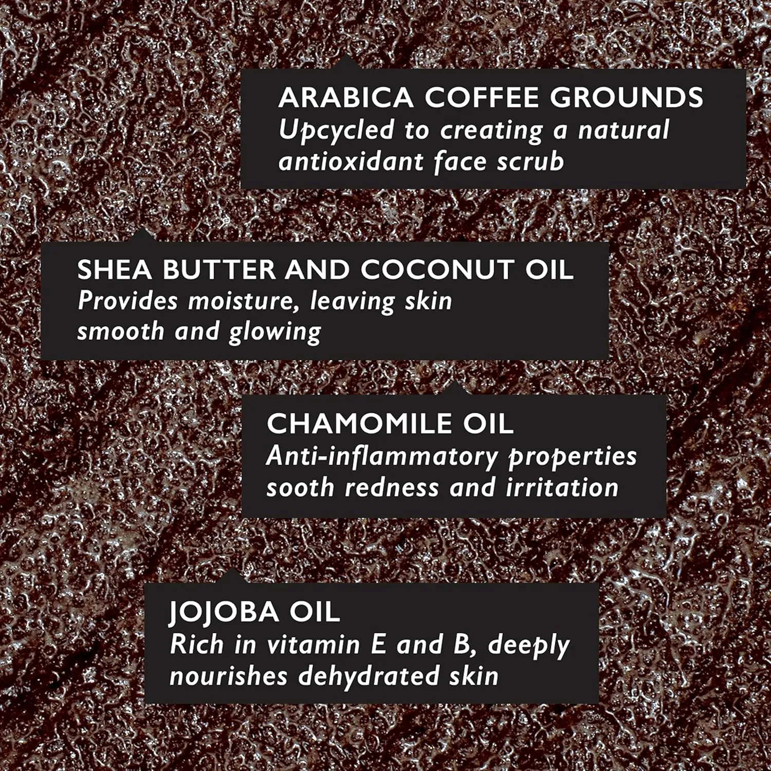 UpCircle Coffee Face Scrub - Floral Blend For Sensitive Skin 3.5oz - Chamomile, Shea Butter, Coconut   Rosehip Oil - Natural, Vegan Face Exfoliator For Soft, Smooth Skin