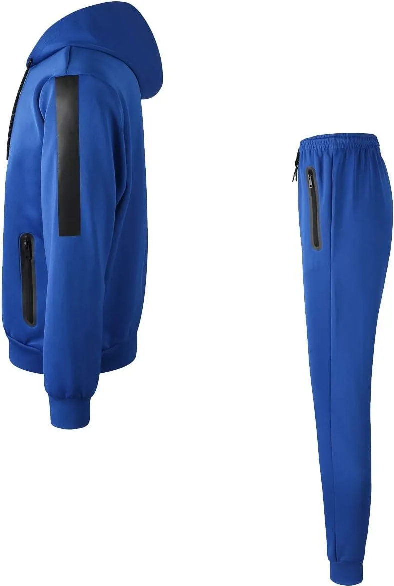 URBEX Men's Athletic Tracksuits Long Sleeve Hoodie Sweatsuits for Men 2 Piece Sets Full Zip Jogging Suits Jackets and Pants