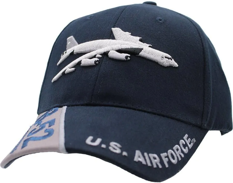 US Air Force 'B-52 Stratofortress' Embroidered Ball Cap Blue, Adjustable
