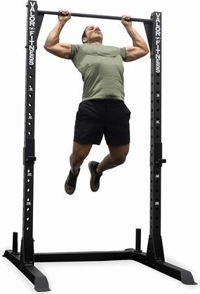 Valor Fitness Pull-Up Squat Rack - Functional Gym Equipment - Rig Style - Storage Pegs, J-Hooks - Bench Press Station - Max Weight 750 lLB