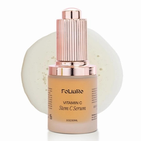 Vitamin C Serum 20% Stable Vitamin C (Sodium Ascorbyl Phosphate) | Citrustem Stem Cells | Hyaluronic Acid & Ferulic Acid | Anti-Aging, Hydration & Brightening | Natural Scent | 1 fl oz