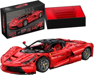 Viva Hypercar 1:8 Building Kit and LaFer Engineering Toy,C61505W CADA Master Technology Car, Scale Sports Car Model Present for Adults Men Teens, Ferrari (4739 Pieces)
