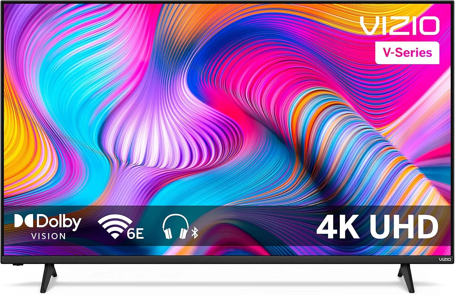 VIZIO 55-inch V-Series 4K LED HDR Smart TV w/Dolby Vision, WiFi 6E, Bluetooth Headphone Capable, Gaming Engine & Alexa Compatibility, V555M-K01, 2023 Model