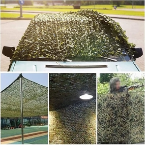 WHFTD Camouflage Netting - Camo Mosquito Nettings - Woodland Net Mesh for Covering Hunting Shooting Blind Watching Hide Party Decorations,10×15m/32.8×49.2ft