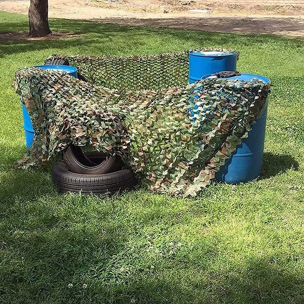 WHFTD Camouflage Netting - Camo Mosquito Nettings - Woodland Net Mesh for Covering Hunting Shooting Blind Watching Hide Party Decorations,10×20m/32.8×65.6ft