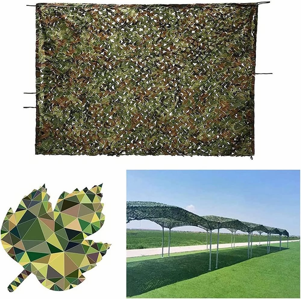 WHFTD Camouflage Netting - Camo Mosquito Nettings - Woodland Net Mesh for Covering Hunting Shooting Blind Watching Hide Party Decorations,10×20m/32.8×65.6ft