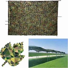 WHFTD Camouflage Netting - Camo Mosquito Nettings - Woodland Net Mesh for Covering Hunting Shooting Blind Watching Hide Party Decorations,10×20m/32.8×65.6ft
