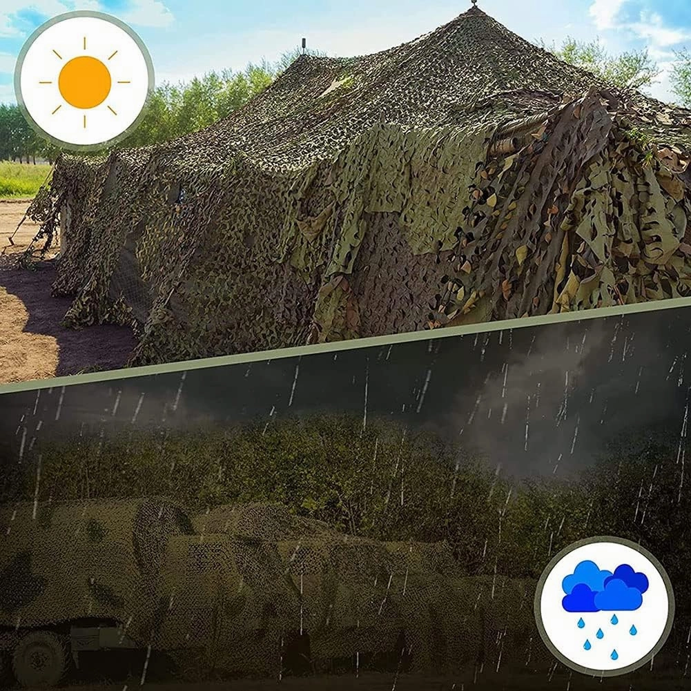 WHFTD Camouflage Netting - Camo Mosquito Nettings - Woodland Net Mesh for Covering Hunting Shooting Blind Watching Hide Party Decorations,10×20m/32.8×65.6ft