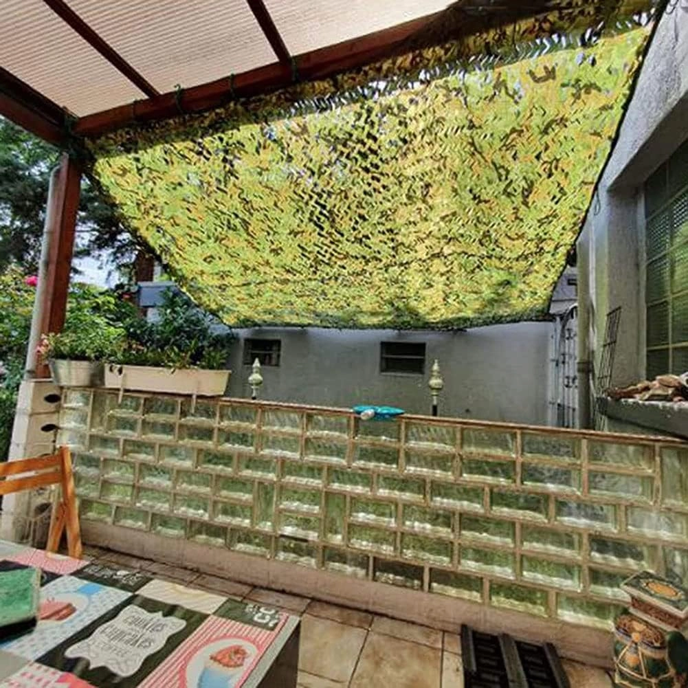 WHFTD Camouflage Netting - Camo Mosquito Nettings - Woodland Net Mesh for Covering Hunting Shooting Blind Watching Hide Party Decorations,10×20m/32.8×65.6ft