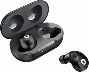 Wireless V5.1 Bluetooth Earbuds Compatible with Xiaomi Xiaomi Redmi Note 11 with Extended Charging Bank case for in Ear Headphones. (V5.1 Black)