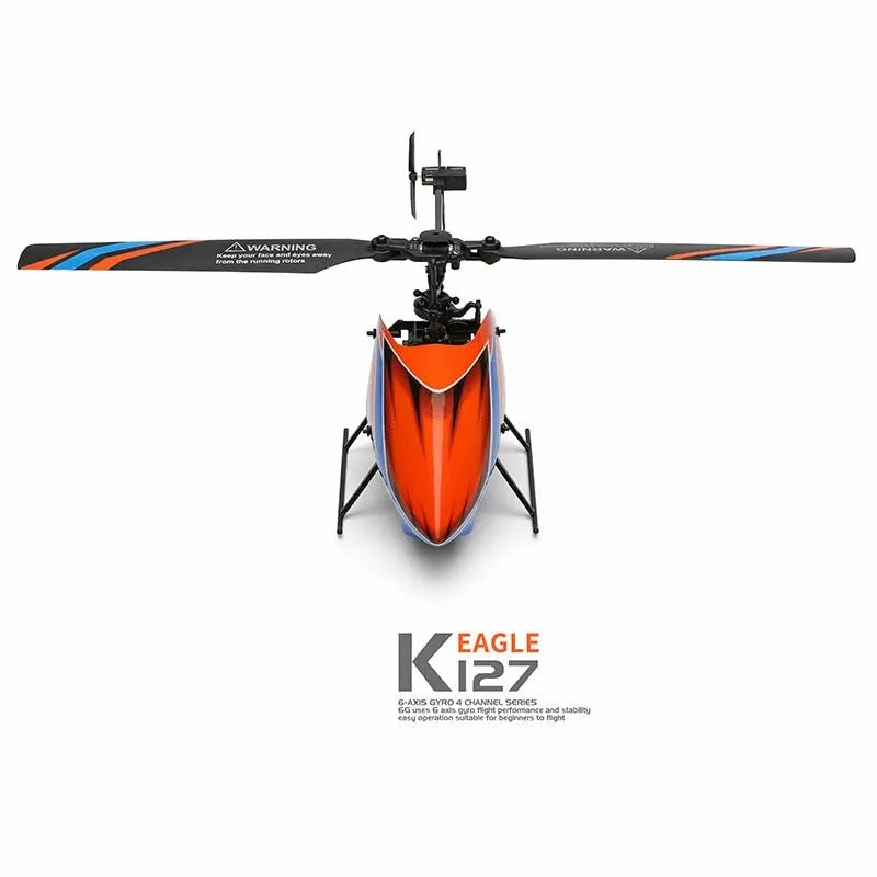 WLtoys K127 RC Helicopters 2.4Ghz 4CH 6-Aixs Gyroscope Single Blade Propellor Helicotper For Kids Gift RC Toys