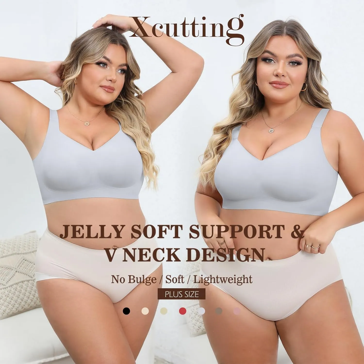 Women Wirefree Bras for Women Full Coverage No Underwire Everyday Bras Comfortable Wireless Padded Bras