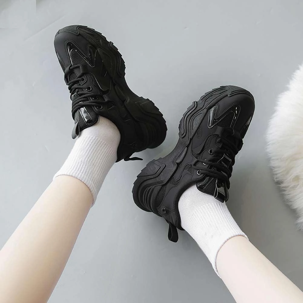 Women's Fashion Comfort Sport Breathable Mesh Platform Sneakers Casual Running Walking Shoes 5.5-8.5