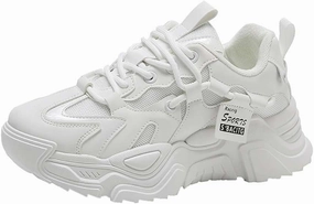 Women's Fashion Comfort Sport Breathable Mesh Platform Sneakers Casual Running Walking Shoes 5.5-8.5