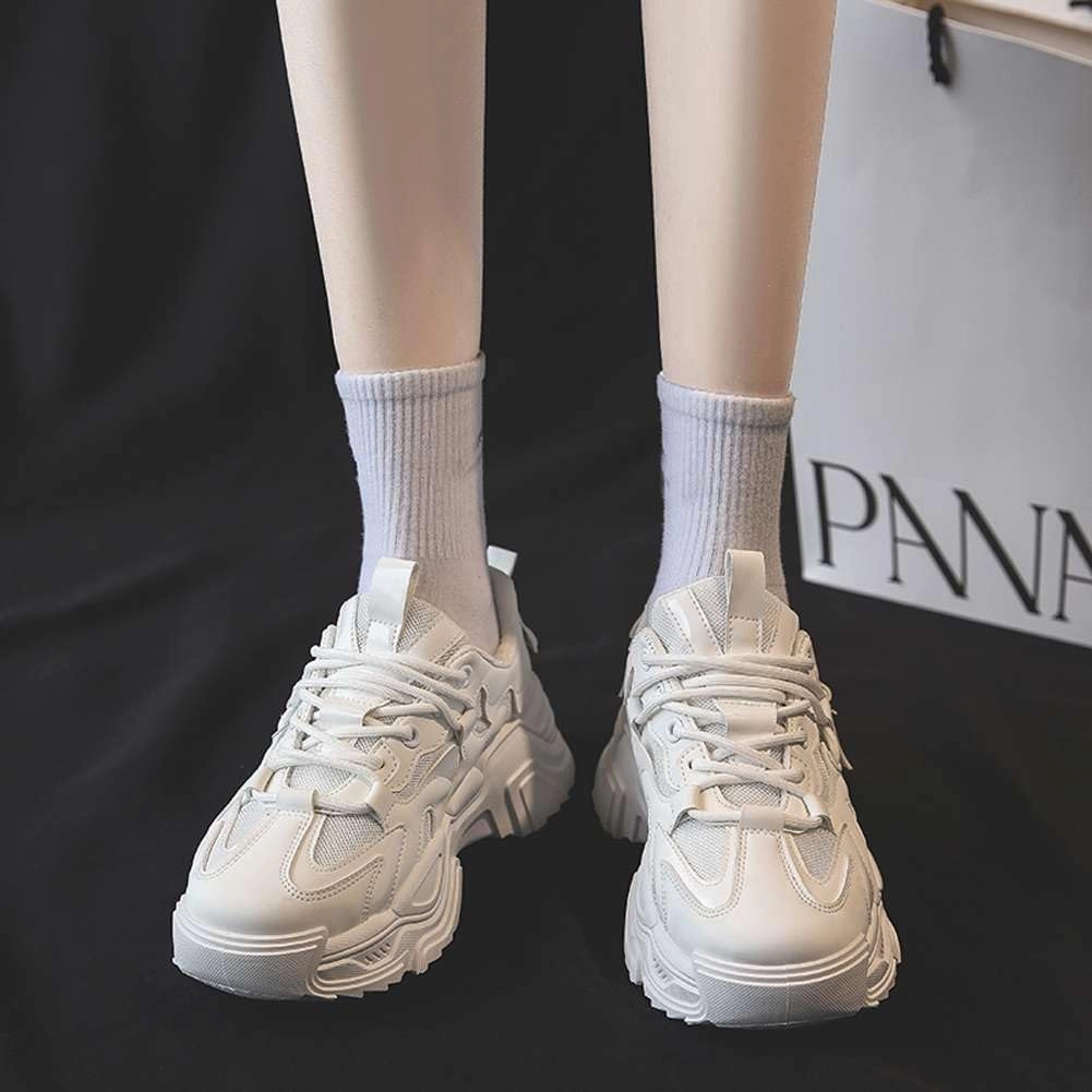 Women's Fashion Comfort Sport Breathable Mesh Platform Sneakers Casual Running Walking Shoes 5.5-8.5
