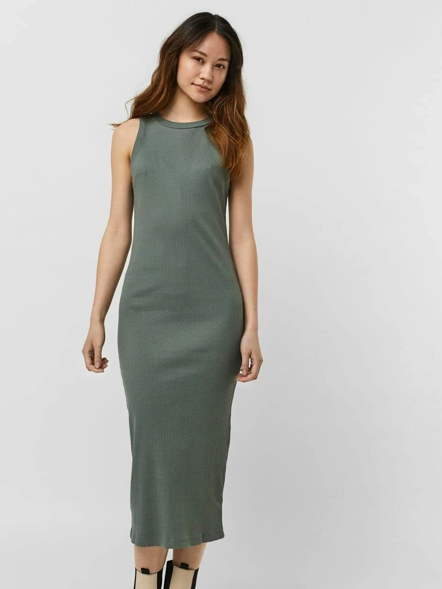 Women's Vmlavender SL Calf Dress Noos Dress