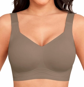 Women Wirefree Bras for Women Full Coverage No Underwire Everyday Bras Comfortable Wireless Padded Bras