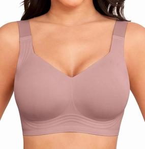 Women Wirefree Bras for Women Full Coverage No Underwire Everyday Bras Comfortable Wireless Padded Bras