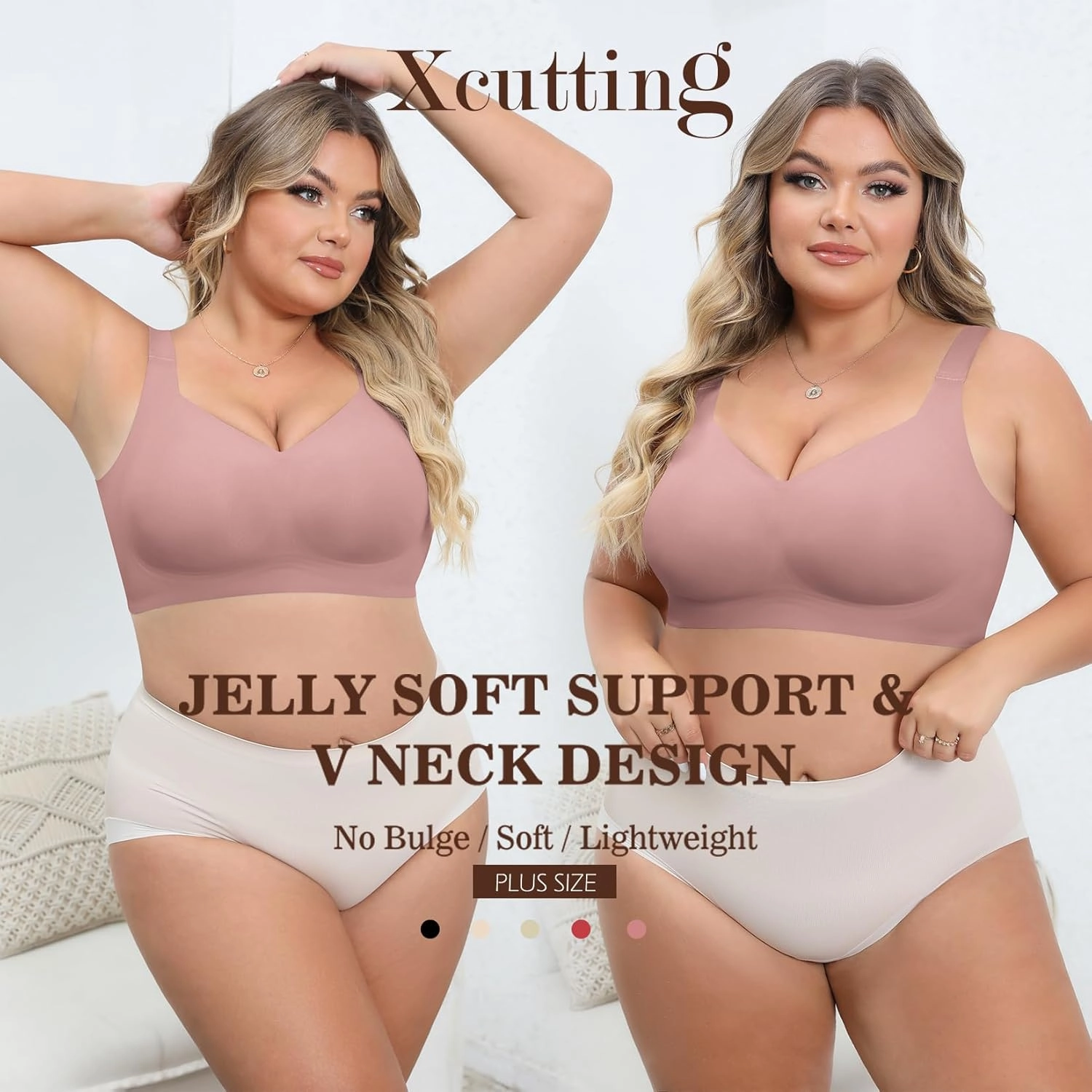 Women Wirefree Bras for Women Full Coverage No Underwire Everyday Bras Comfortable Wireless Padded Bras