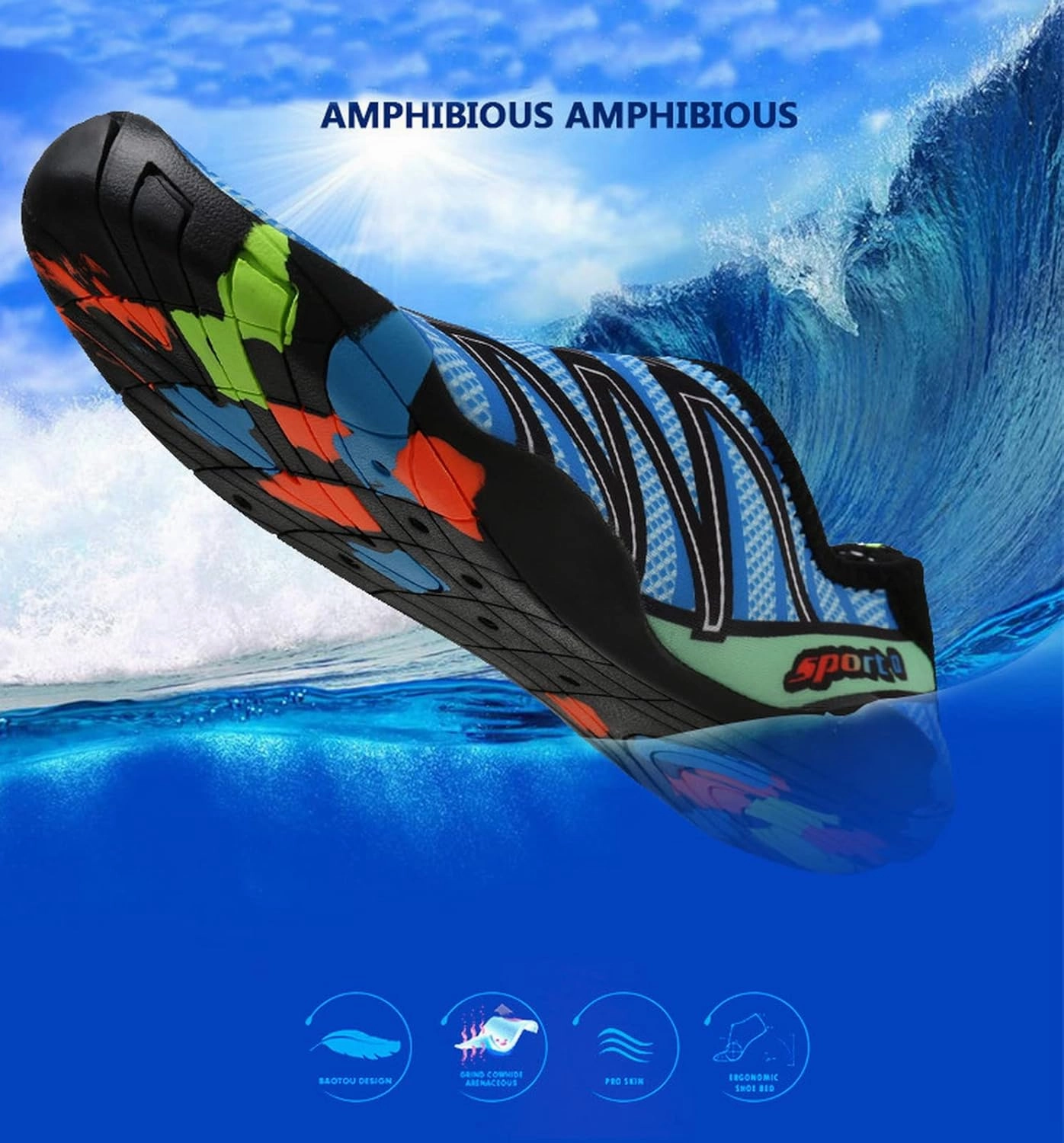 Womens Mens Water Shoes Barefoot Quick Dry Socks for Beach Swim Yoga Outdoor Sports