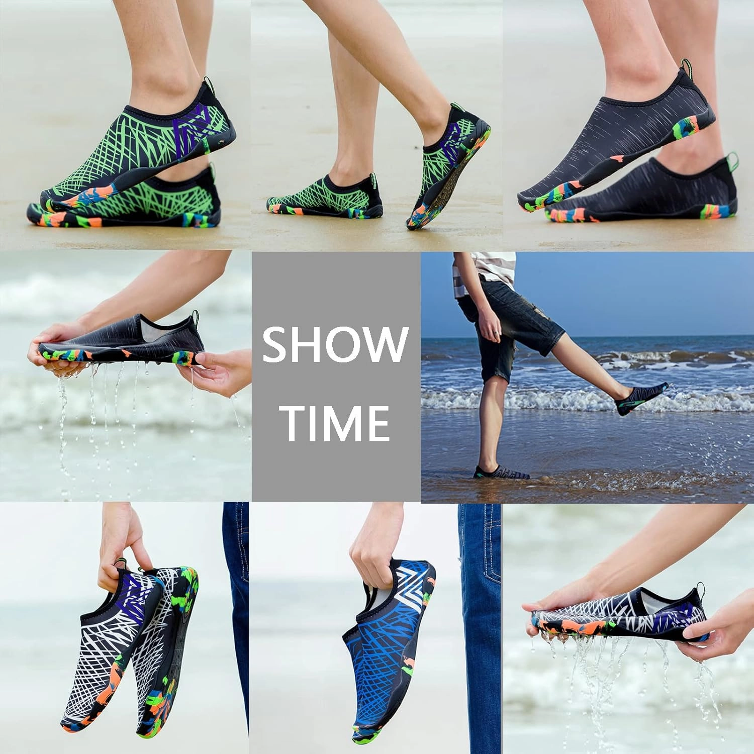 Womens Mens Water Shoes Barefoot Quick Dry Socks for Beach Swim Yoga Outdoor Sports