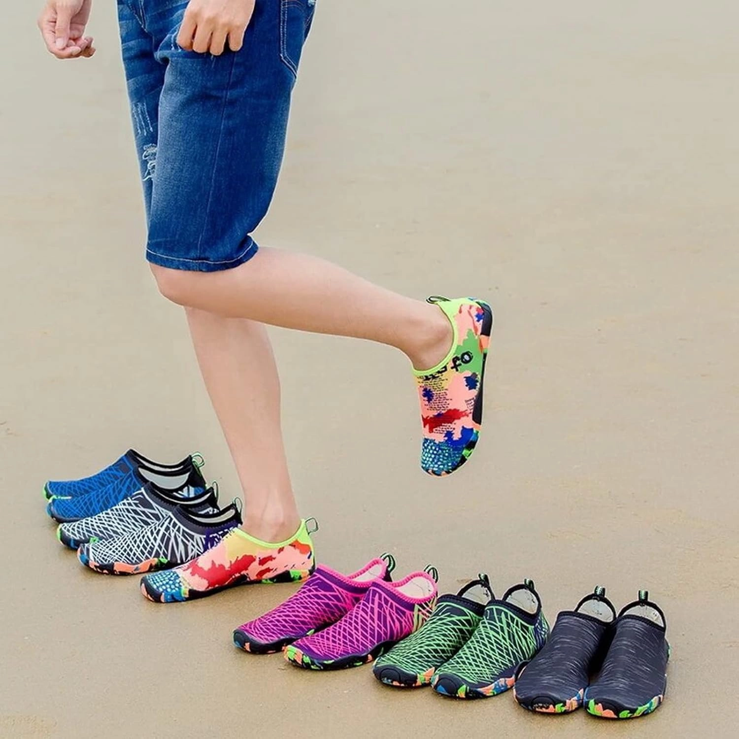 Womens Mens Water Shoes Barefoot Quick Dry Socks for Beach Swim Yoga Outdoor Sports