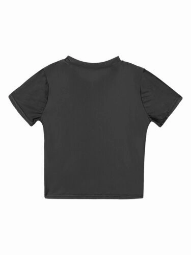 Womens Shiny Crop Tank Tops with Short Fit Fitness Swim Yoga Stretchy Sportswear