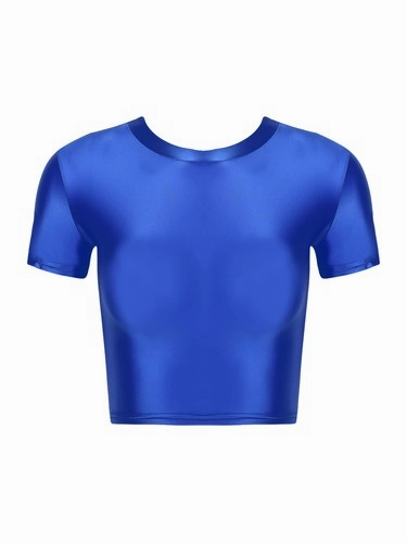 Womens Shiny Crop Tank Tops with Short Fit Fitness Swim Yoga Stretchy Sportswear