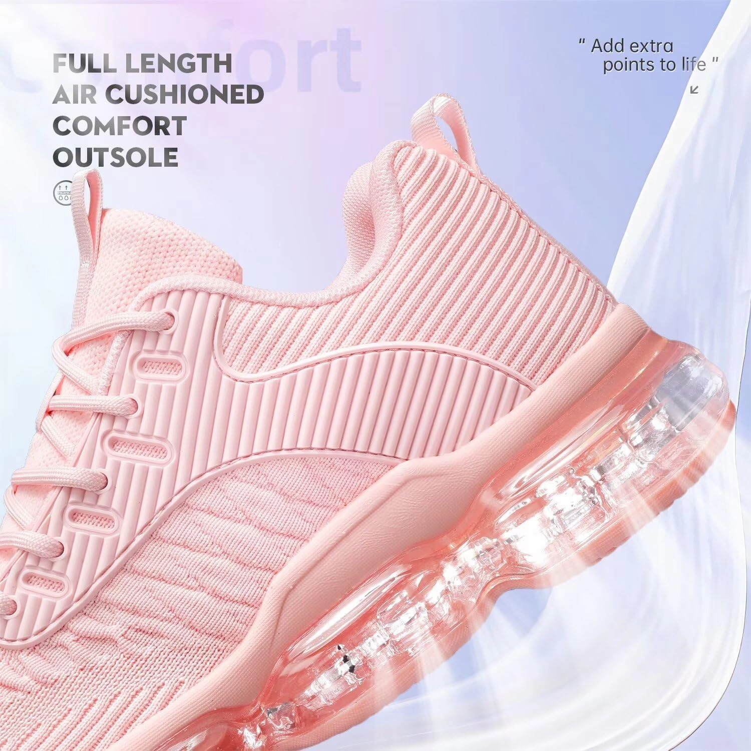 Womens Walking Running Shoes Air Cushion Basketball Sneakers Fashion Tennis Breathable Sport Gym Fitness Cross Trainers Shoes