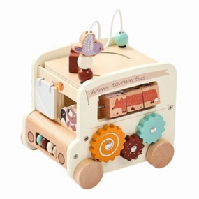 Wooden Montessori Bus Toy