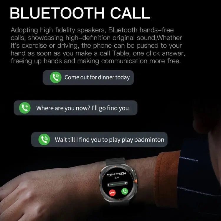 X7 1.51 inch IPS Screen Bluetooth Smart Watch Supports Healthy Monitoring(Orange)
