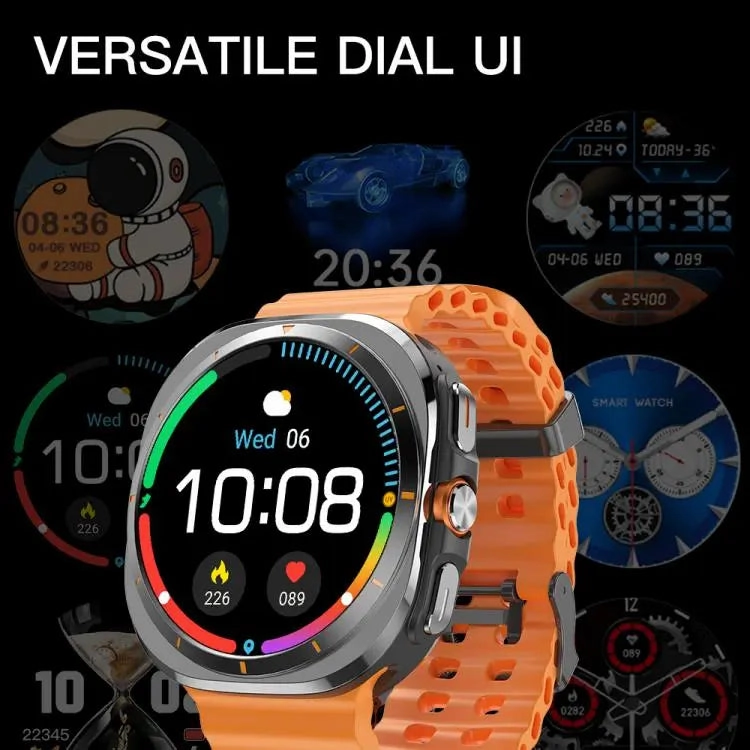 X7 1.51 inch IPS Screen Bluetooth Smart Watch Supports Healthy Monitoring(Orange)