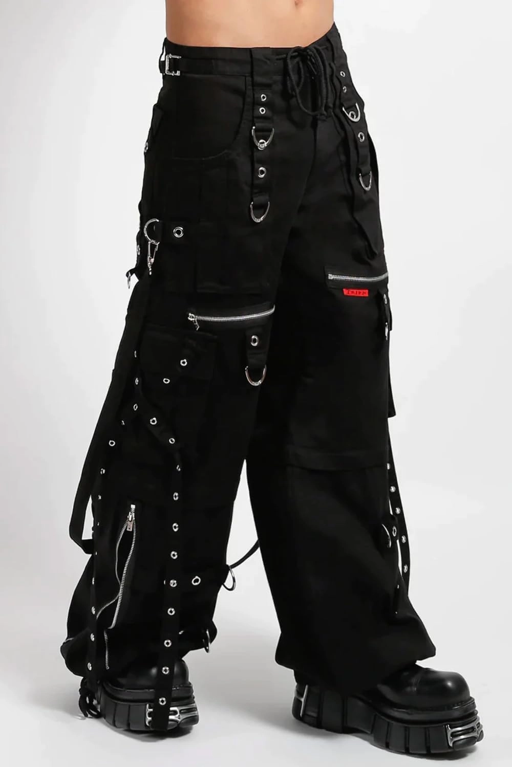 X-Strap Zip Off Pants [Black/Black], Medium