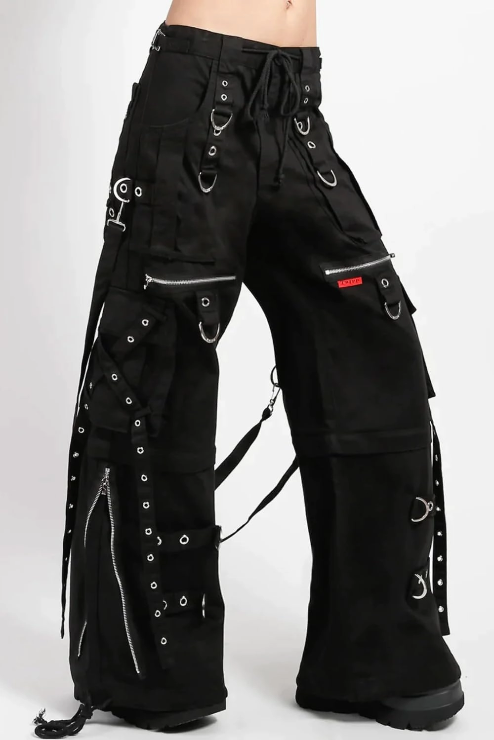 X-Strap Zip Off Pants [Black/Black], Medium