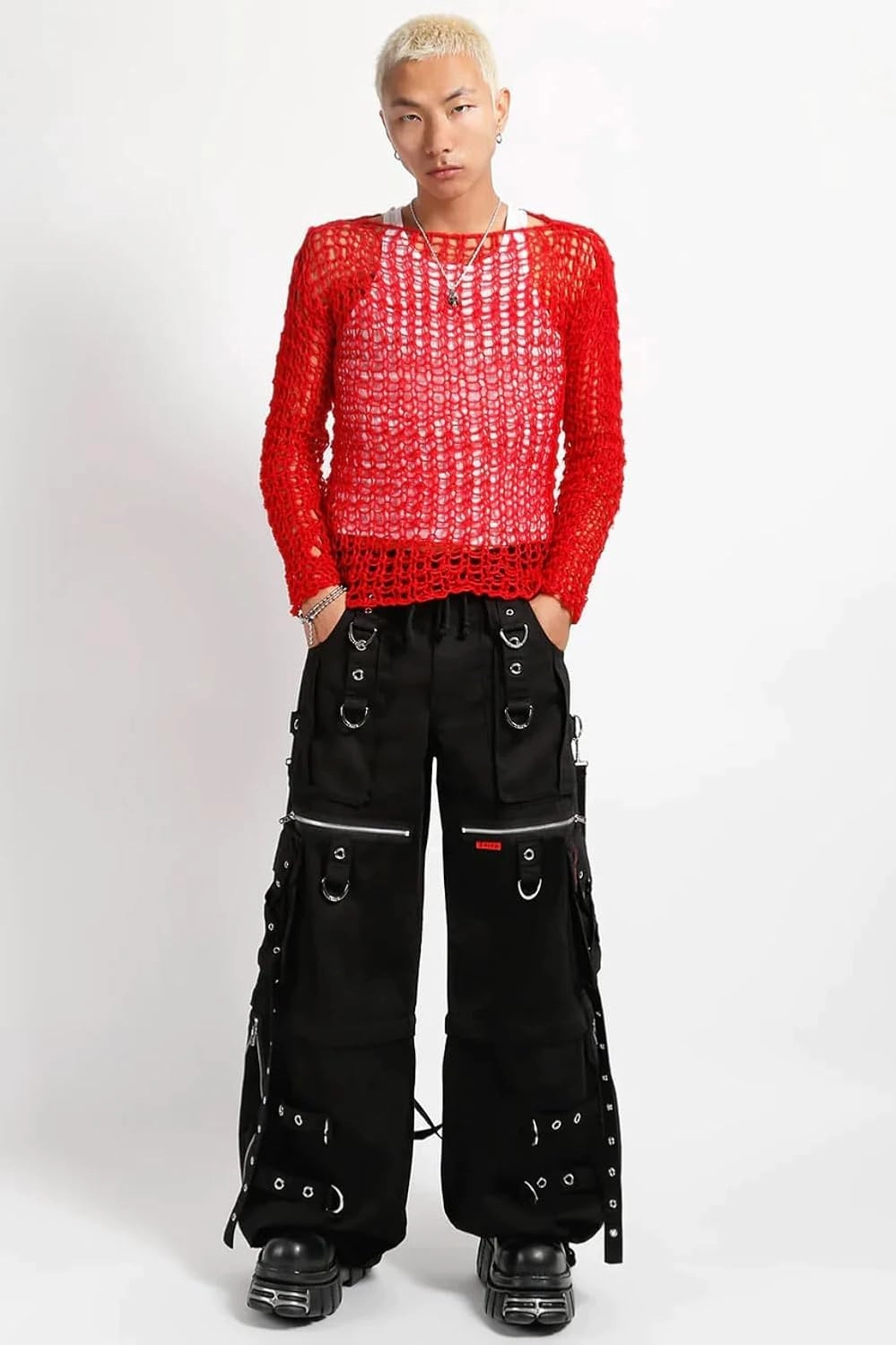 X-Strap Zip Off Pants [Black/Black], Medium