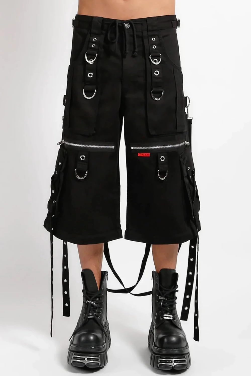 X-Strap Zip Off Pants [Black/Black], Medium