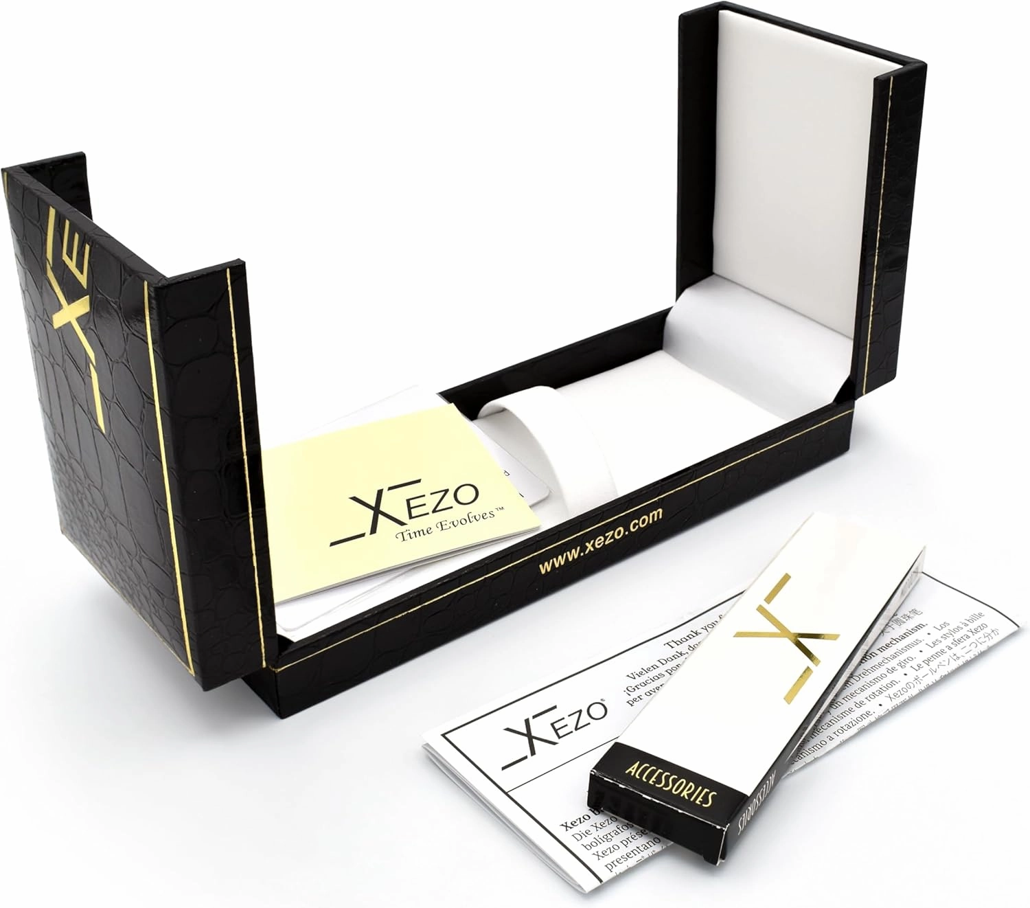 Xezo Maestro Ballpoint Pen, Medium Point. Solid 925 Sterling Silver and Black Mother of Pearl with Pure Platinum Plating. Handcrafted, Limited Edition, Serialized. No Two Alike