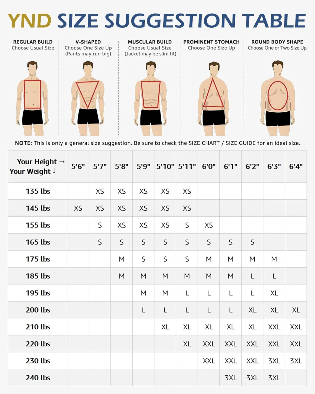 YND Men's Slim Fit 2 Button 3 Piece Suit Set, Solid Blazer Jacket Vest Pants & Tie