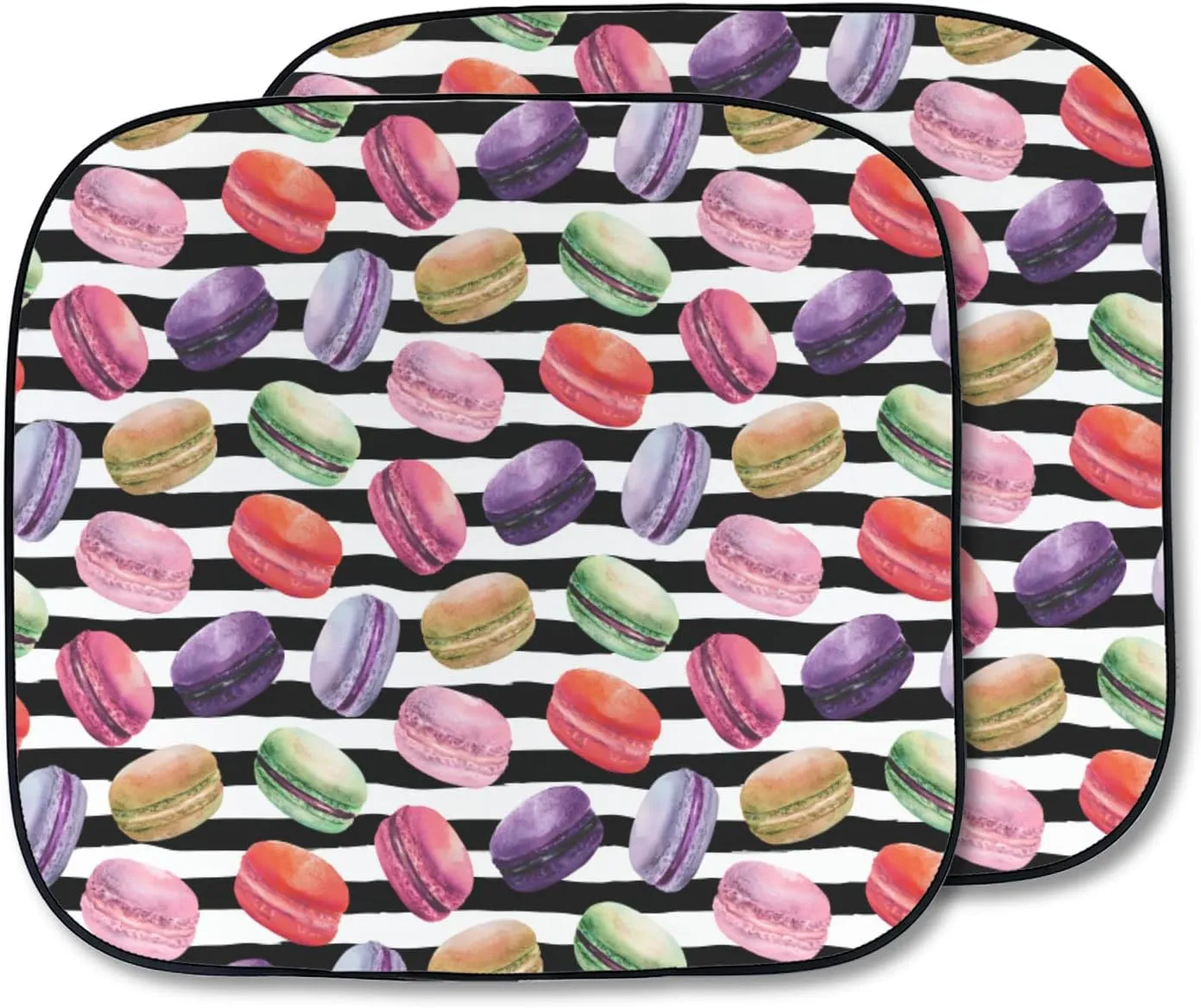 YouCustomizeIt Macarons Car Sun Shade - Two Piece