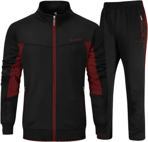 YSENTO Men's Tracksuits Outfits Set 2 Piece Jogging Suits Warm Up Sweatsuits Sweat Track Suits Sets
