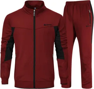 YSENTO Men's Tracksuits Outfits Set 2 Piece Jogging Suits Warm Up Sweatsuits Sweat Track Suits Sets