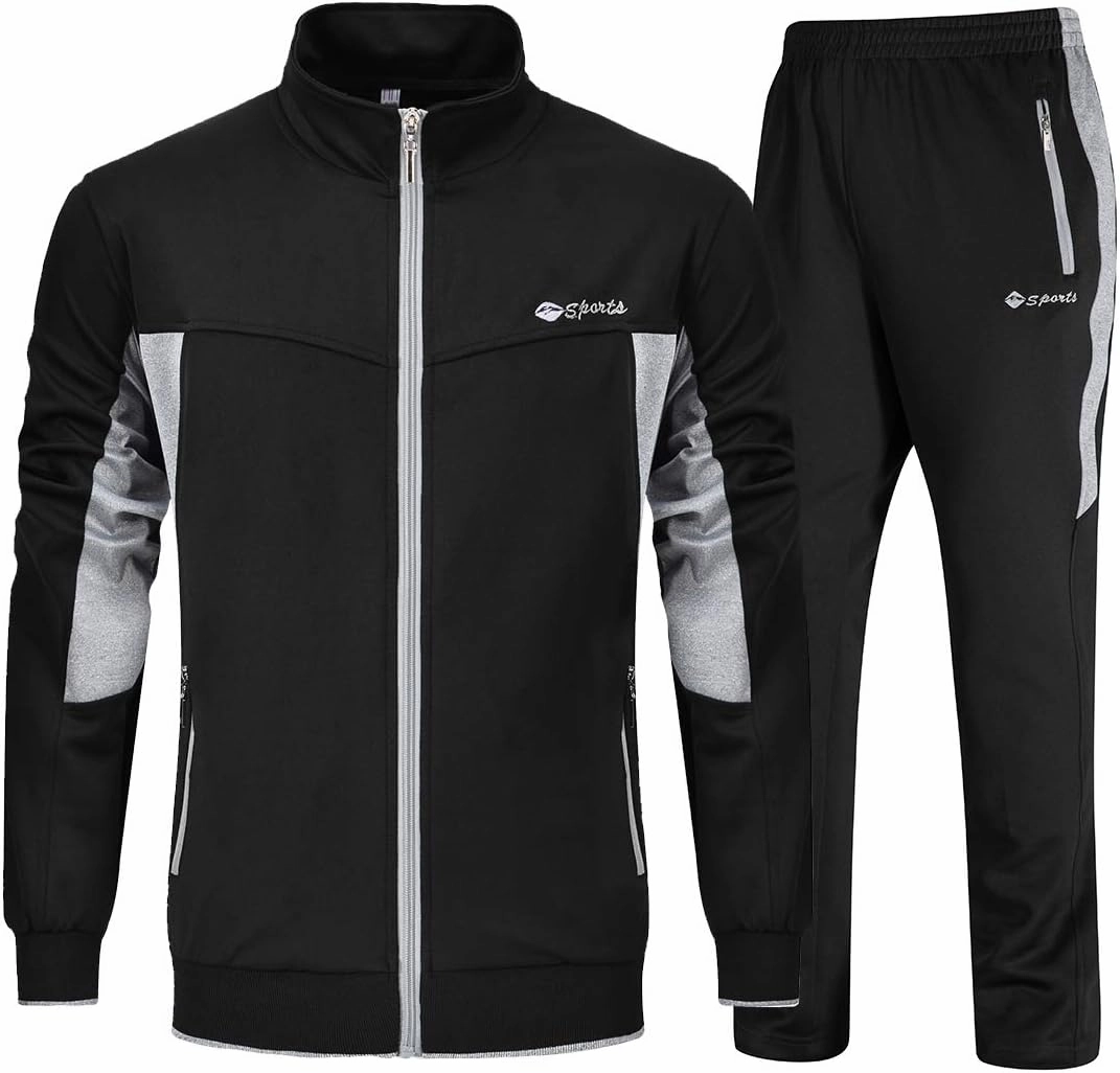 YSENTO Men's Tracksuits Outfits Set 2 Piece Jogging Suits Warm Up Sweatsuits Sweat Track Suits Sets