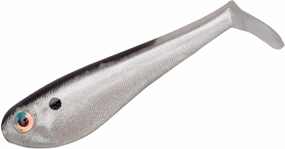 Yum Money Minnow Original Soft Plastic Minnow Swim-Bait Paddle-Tail Fishing Lure, Pearl/Black Back, 3.5'